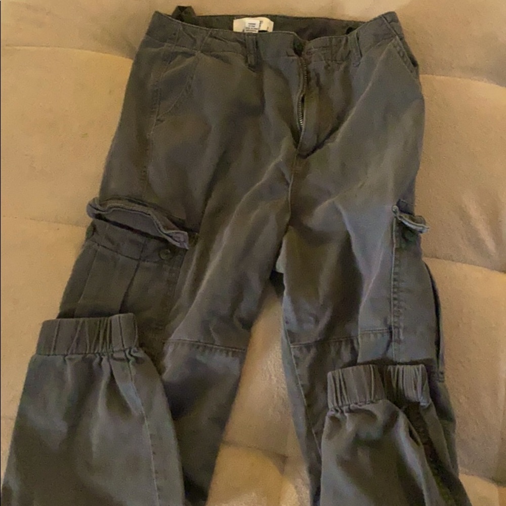 Olive green cargo pants